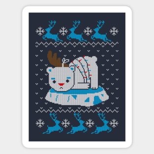 Sad Reindeer Bear Sticker